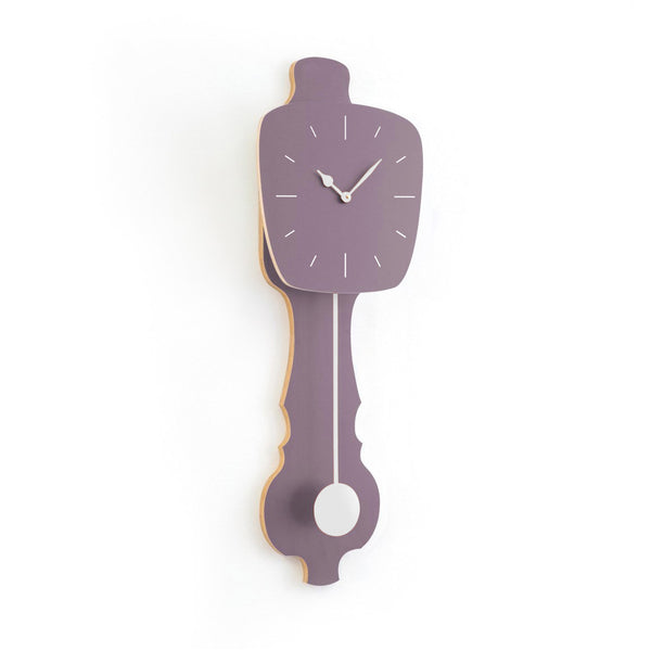 Wall Clock Lavender Gray