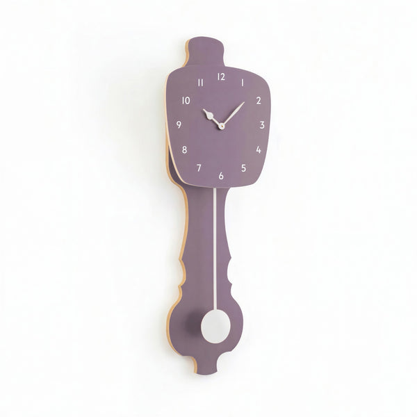Wall Clock Lavender Gray