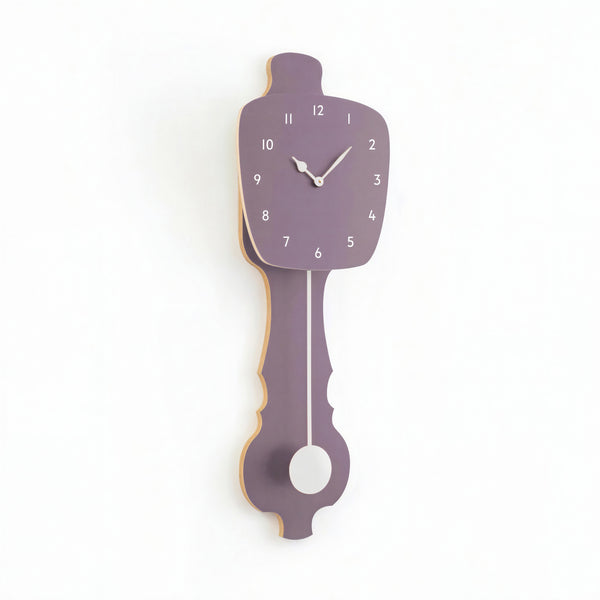 Wall Clock Lavender Gray