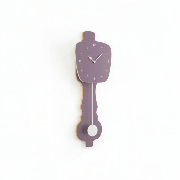 Wall Clock Lavender Gray