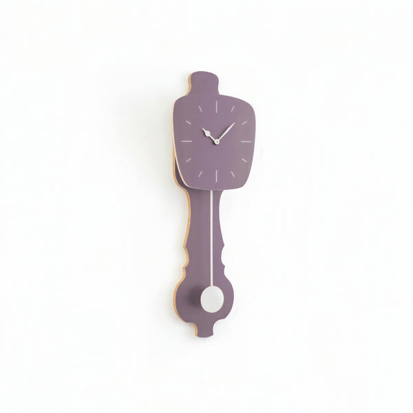 Wall Clock Lavender Gray