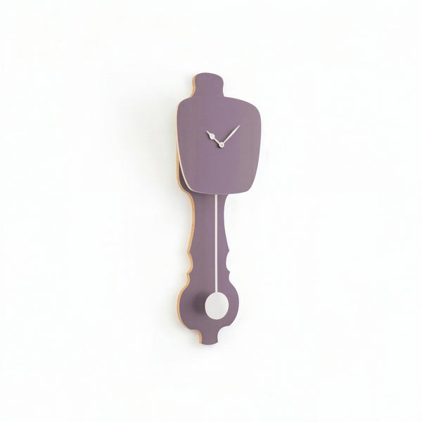 Wall Clock Lavender Gray