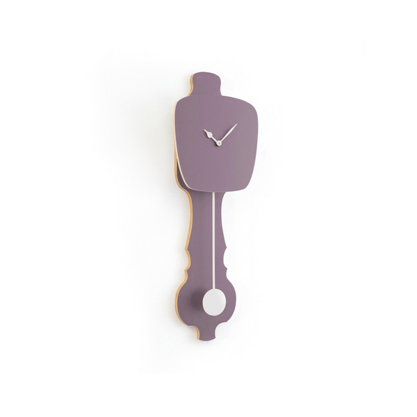 Wall Clock Lavender Gray