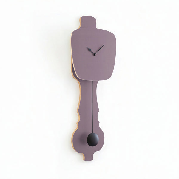 Wall Clock Lavender Gray