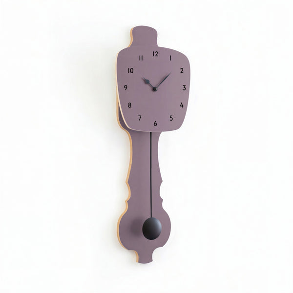 Wall Clock Lavender Gray