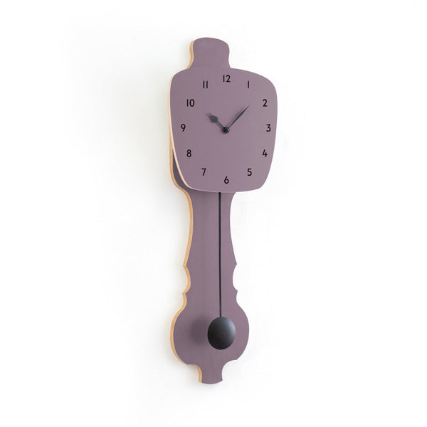 Wall Clock Lavender Gray