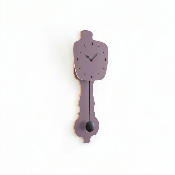 Wall Clock Lavender Gray