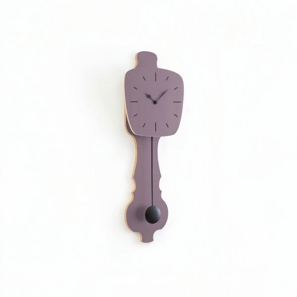 Wall Clock Lavender Gray