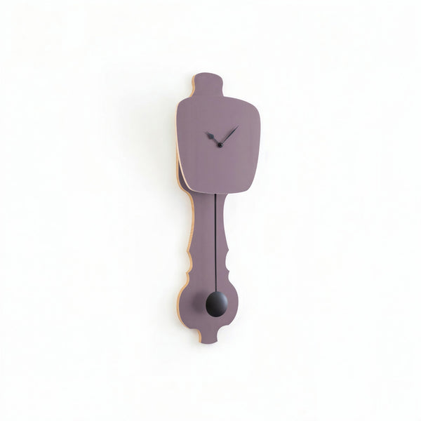 Wall Clock Lavender Gray