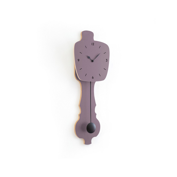 Wall Clock Lavender Gray