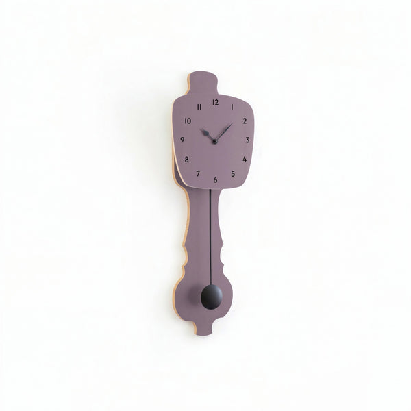 Wall Clock Lavender Gray