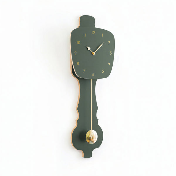 Wandklok Mist Groen