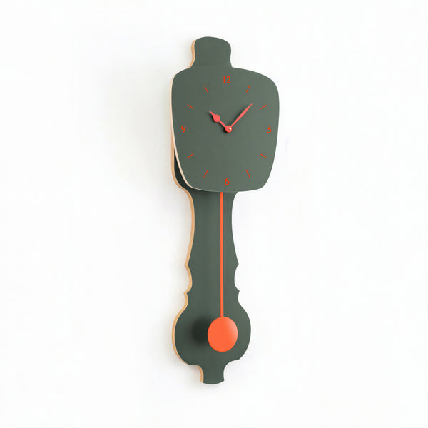 Wandklok Mist Groen
