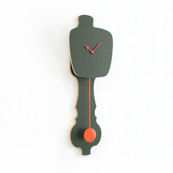 Wandklok Mist Groen