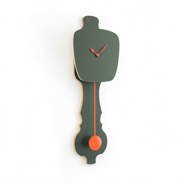 Wanduhr Nebelgrün