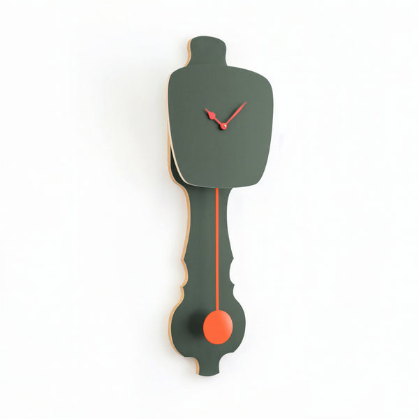 Wandklok Mist Groen