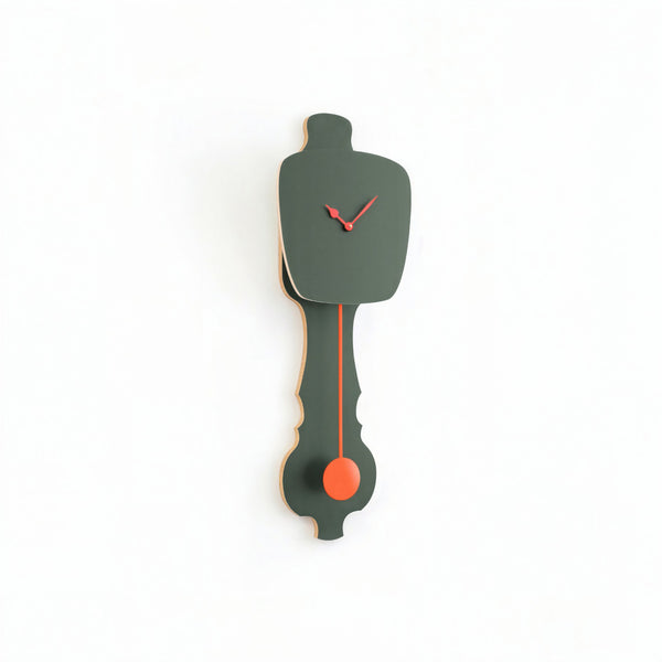 Wanduhr Nebelgrün