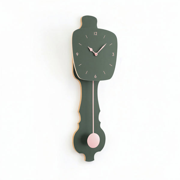 Wandklok Mist Groen