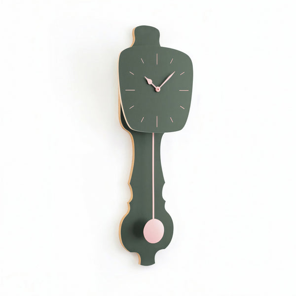 Wanduhr Nebelgrün