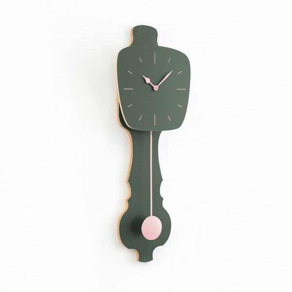 Wandklok Mist Groen
