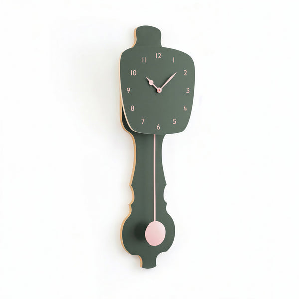 Wanduhr Nebelgrün