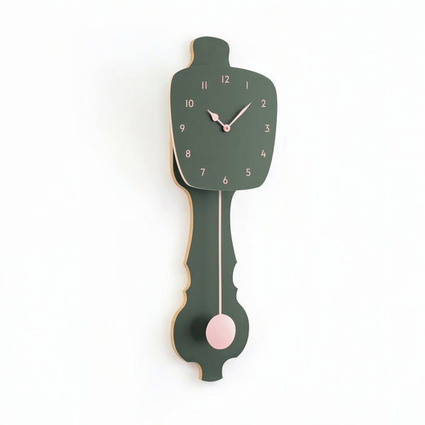 Wandklok Mist Groen