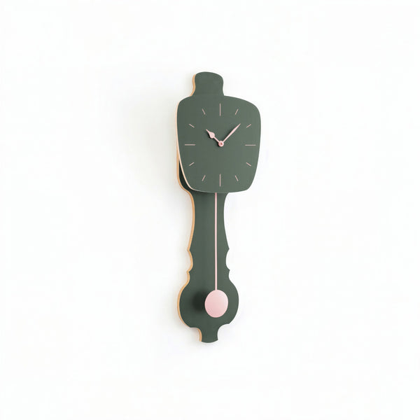 Wanduhr Nebelgrün