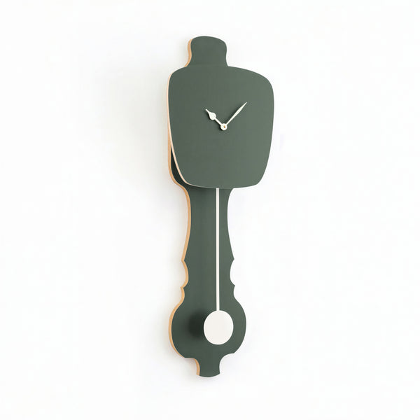 Wandklok Mist Groen