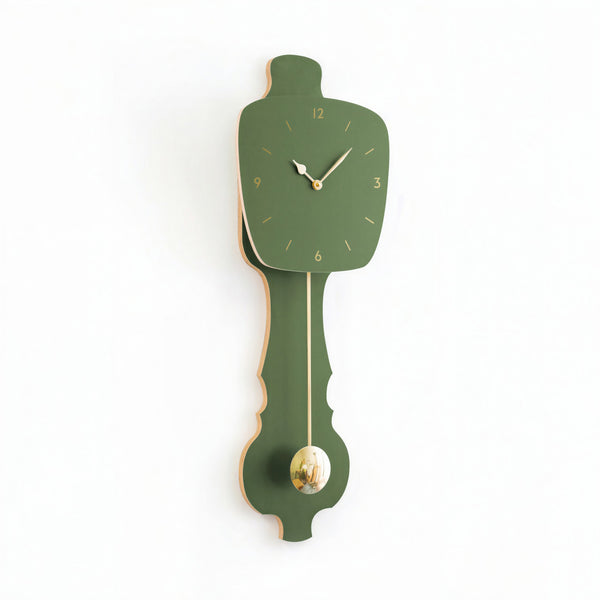 Horloge murale vert brume