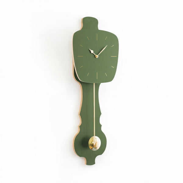 Wandklok Olijf Groen