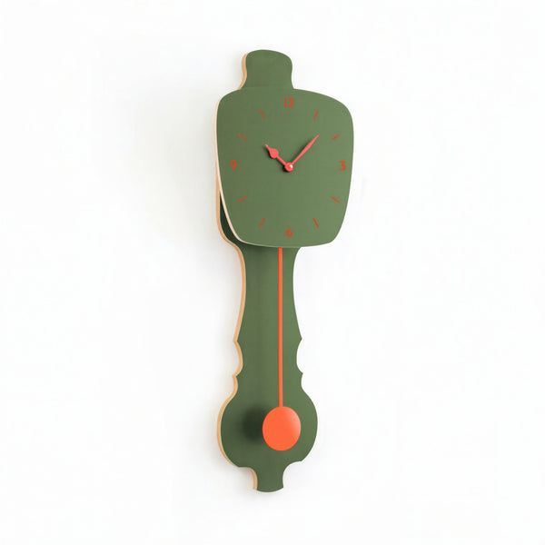 Horloge murale vert brume