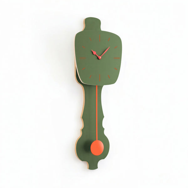 Horloge murale vert brume