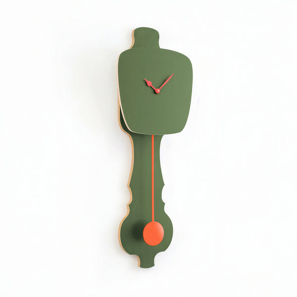 Wandklok Olijf Groen