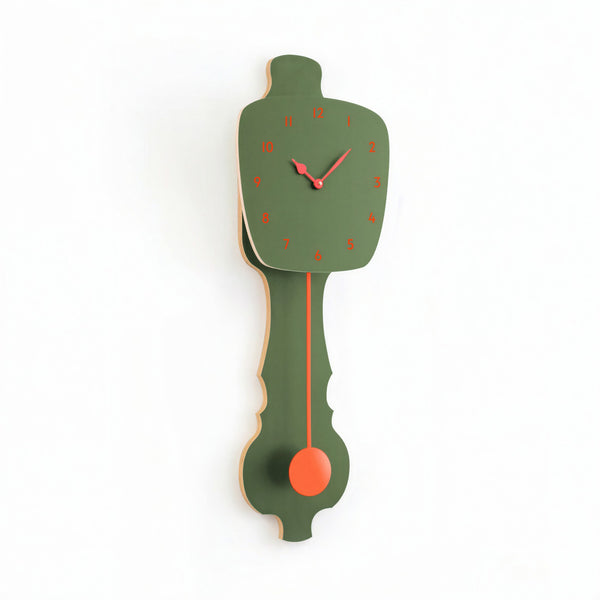 Horloge murale vert brume