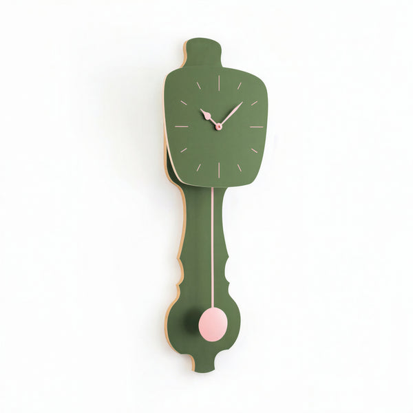 Wandklok Olijf Groen
