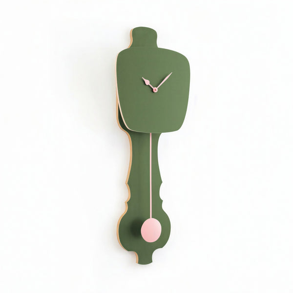 Horloge murale vert brume