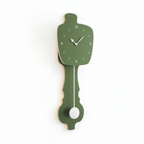 Horloge murale vert brume