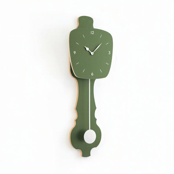 Wandklok Olijf Groen