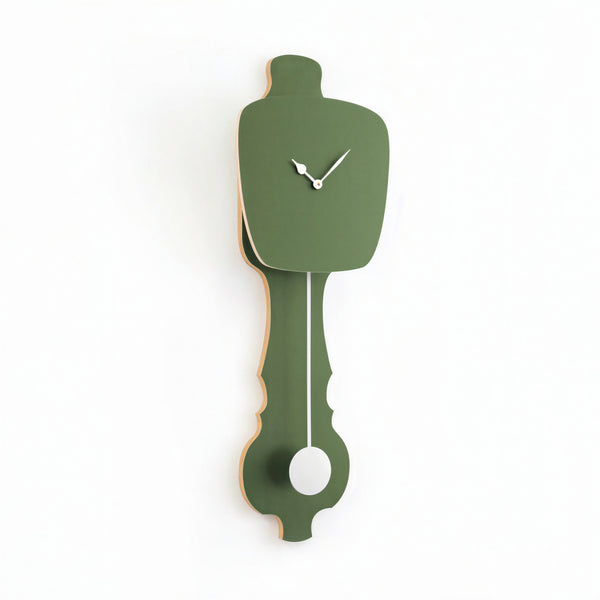Wandklok Olijf Groen
