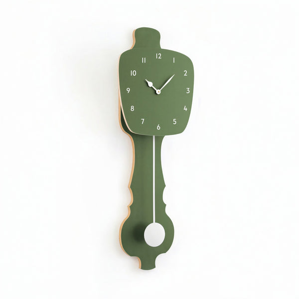 Horloge murale vert brume