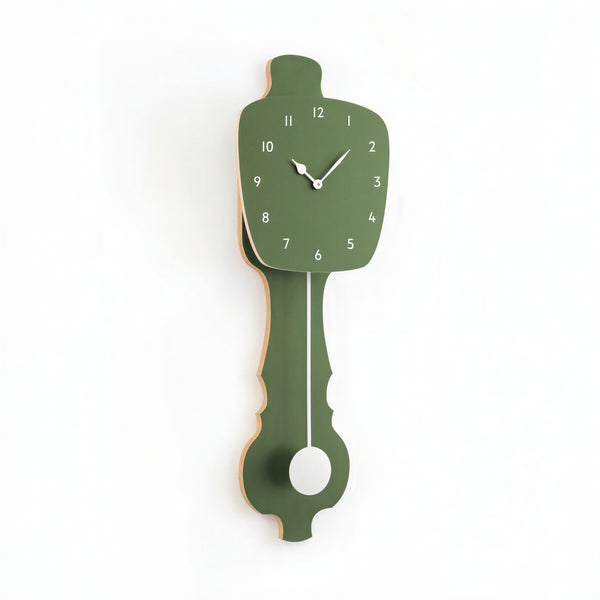 Wandklok Olijf Groen
