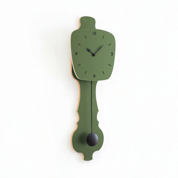 Wandklok Olijf Groen