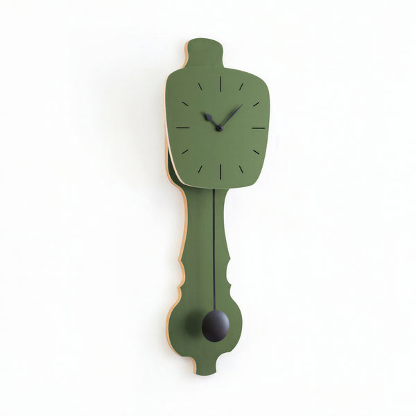 Wandklok Olijf Groen