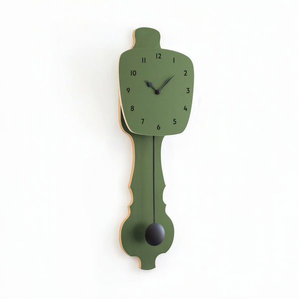Wandklok Olijf Groen
