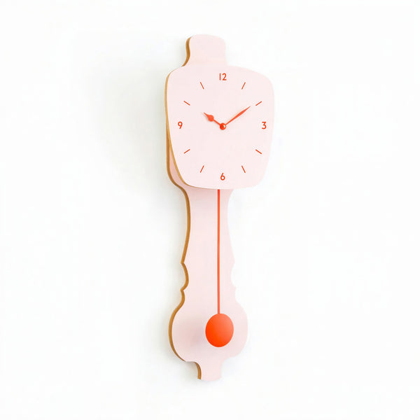 Wandklok Pastel Roze