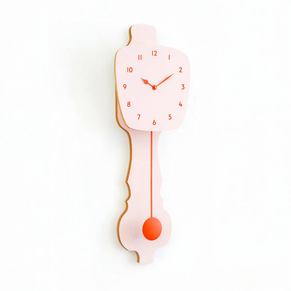 Wandklok Pastel Roze