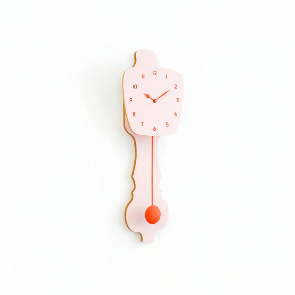 Wandklok Pastel Roze