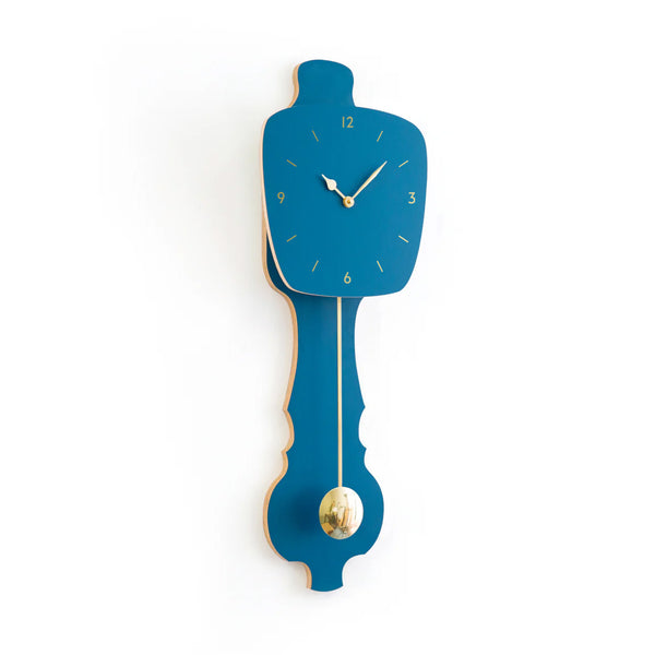 Wandklok Petrol Blauw