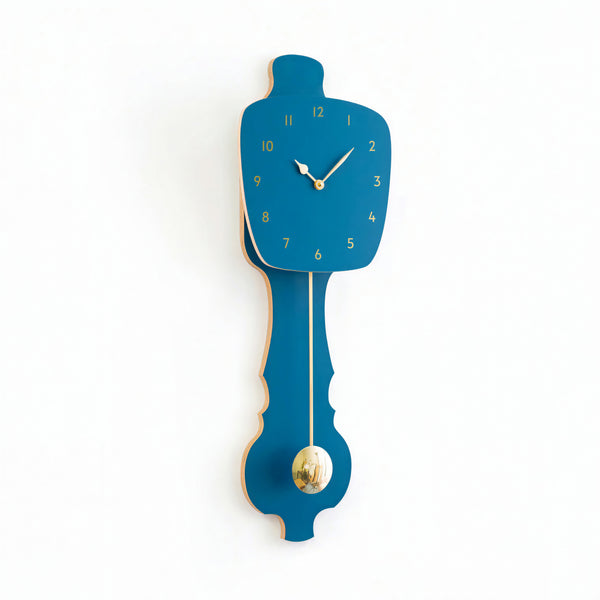 Wandklok Petrol Blauw