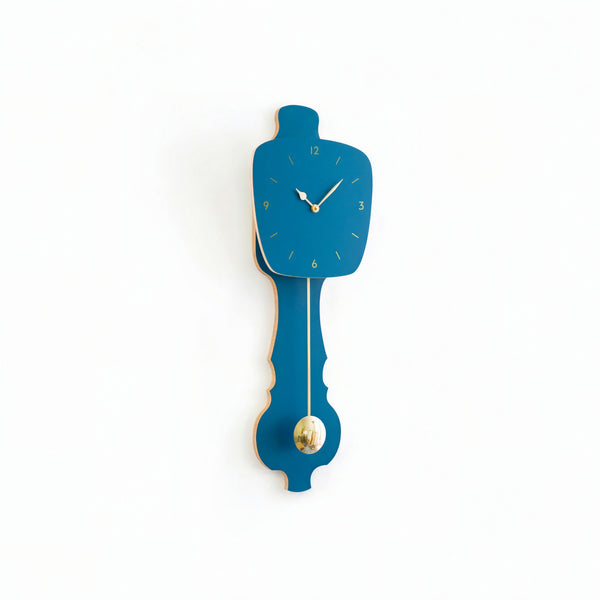 Wandklok Petrol Blauw